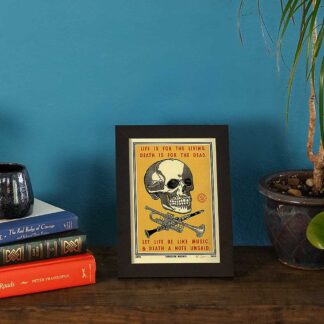 Ravi Zupa Life is for the living. Death is for the dead. A5 Print